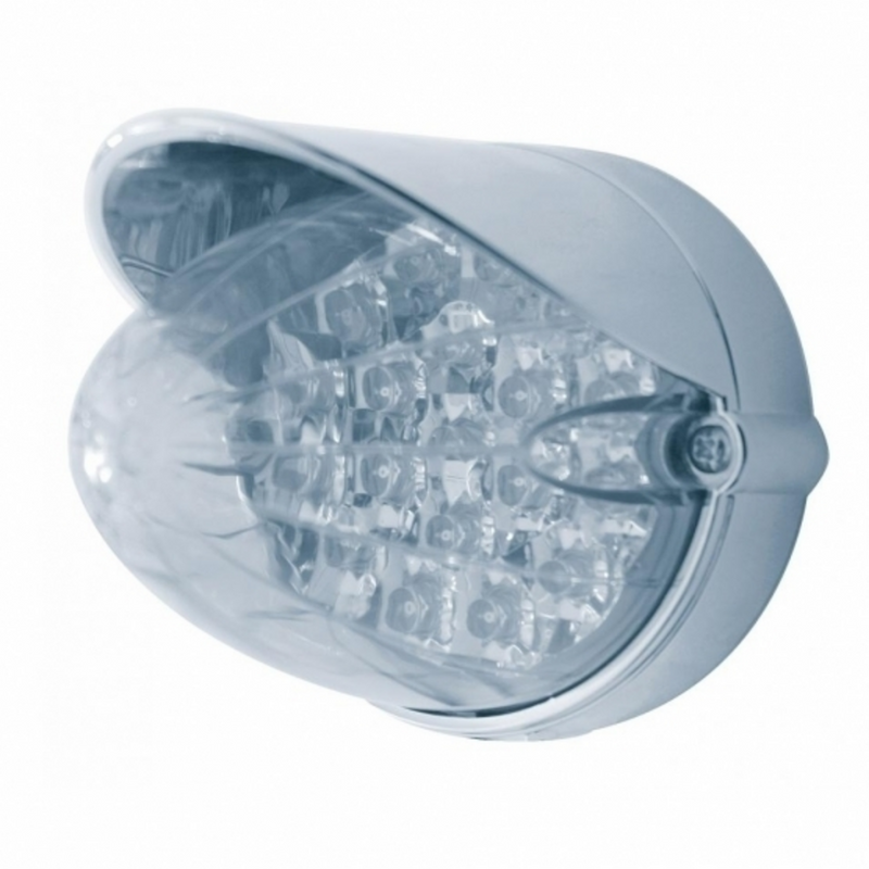 UP-37716 19 LED Reflector Grakon 1000 Flush Mount Kit With Visor - Amber LED/Clear Lens