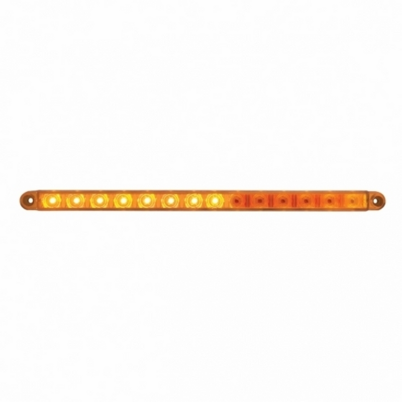 #37896B 14 LED 12" Sequential Light Bar Only - Amber LED/Amber Lens (Bulk)