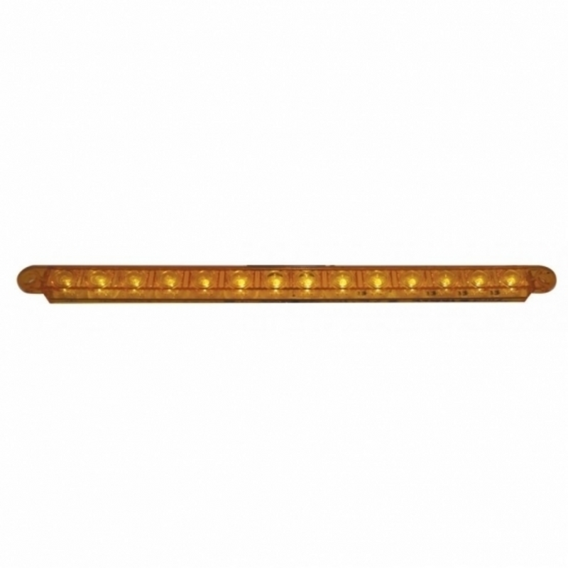 #37896B 14 LED 12" Sequential Light Bar Only - Amber LED/Amber Lens (Bulk)