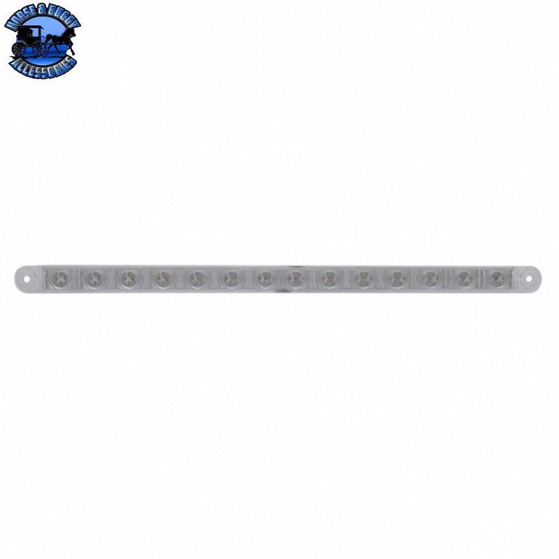 UP-37898B 14 LED 12" Sequential Light Bar Only - Amber LED/Clear Lens (Bulk)