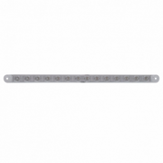UP-37899B 14 LED 12" Sequential Light Bar Only - Red LED/Clear Lens (Bulk)