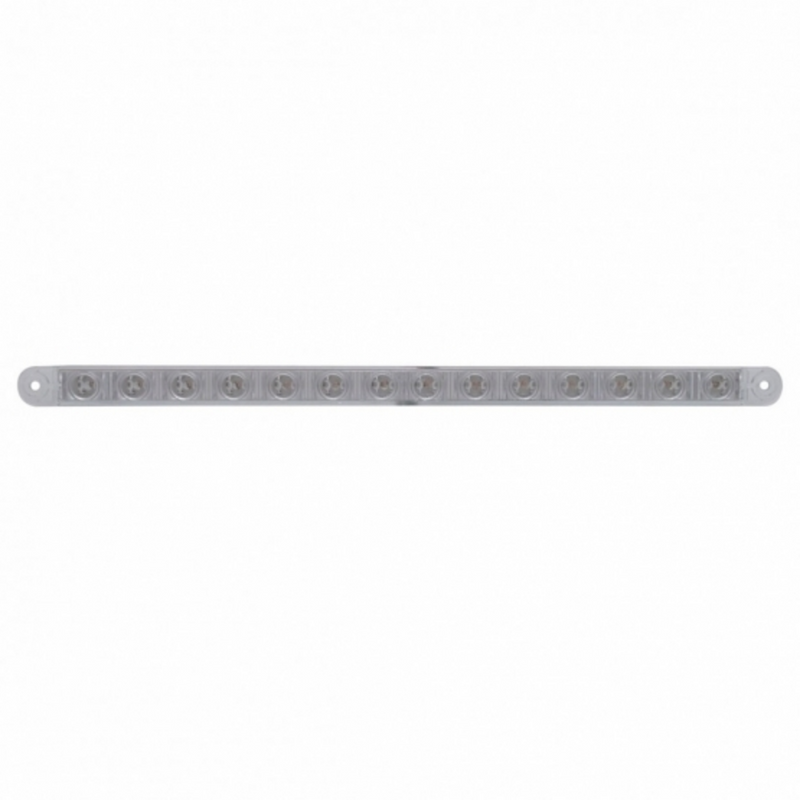 UP-37899B 14 LED 12" Sequential Light Bar Only - Red LED/Clear Lens (Bulk)