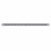 UP-37899B 14 LED 12" Sequential Light Bar Only - Red LED/Clear Lens (Bulk)
