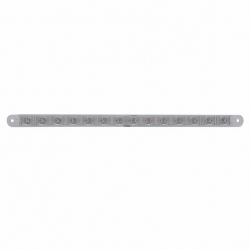UP-37899B 14 LED 12" Sequential Light Bar Only - Red LED/Clear Lens (Bulk)