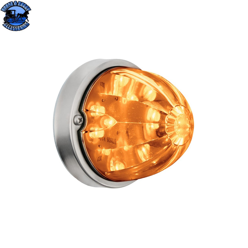 UP-37900 17 LED Dual Function Watermelon Flush Mount Kit - Amber LED/Amber Lens