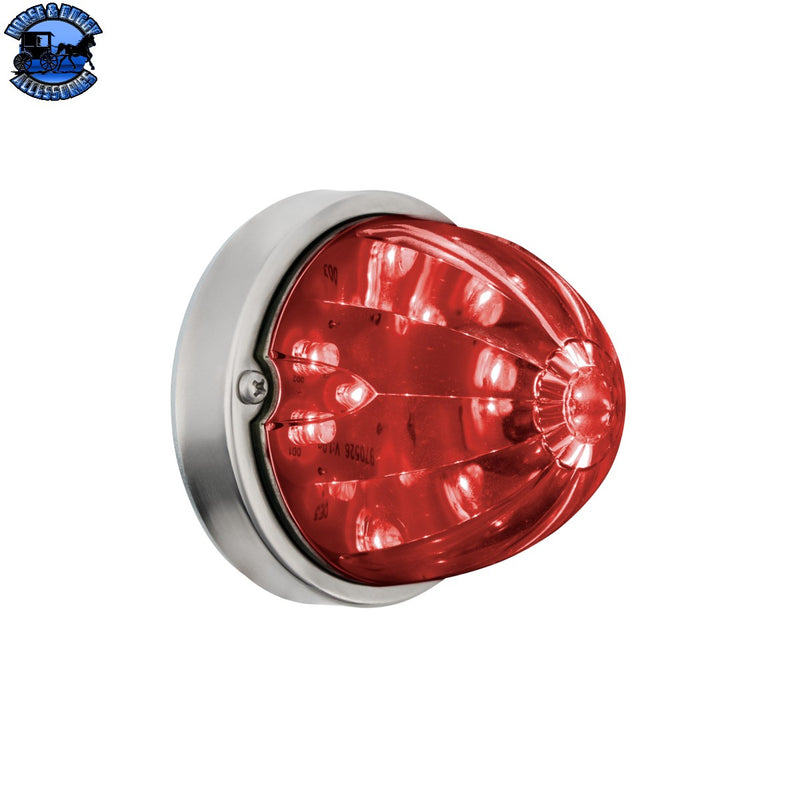 #37901 "with mounting base"17 LED Dual Function Watermelon Flush Mount Kit - Red LED/Red Lens