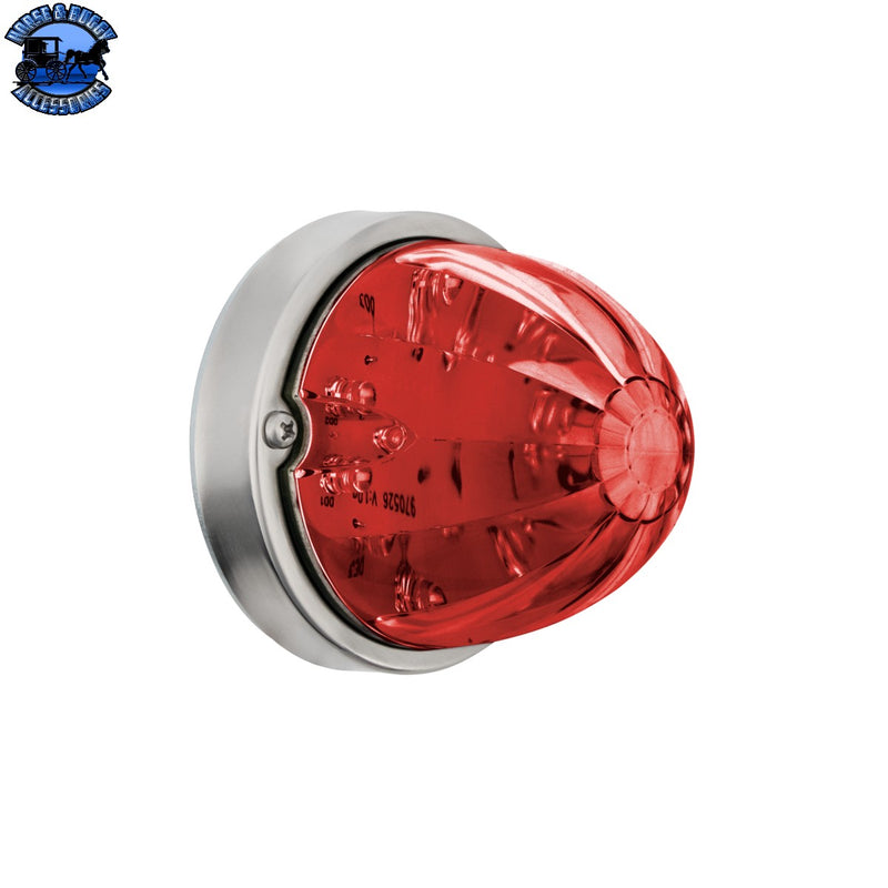 #37901 "with mounting base"17 LED Dual Function Watermelon Flush Mount Kit - Red LED/Red Lens