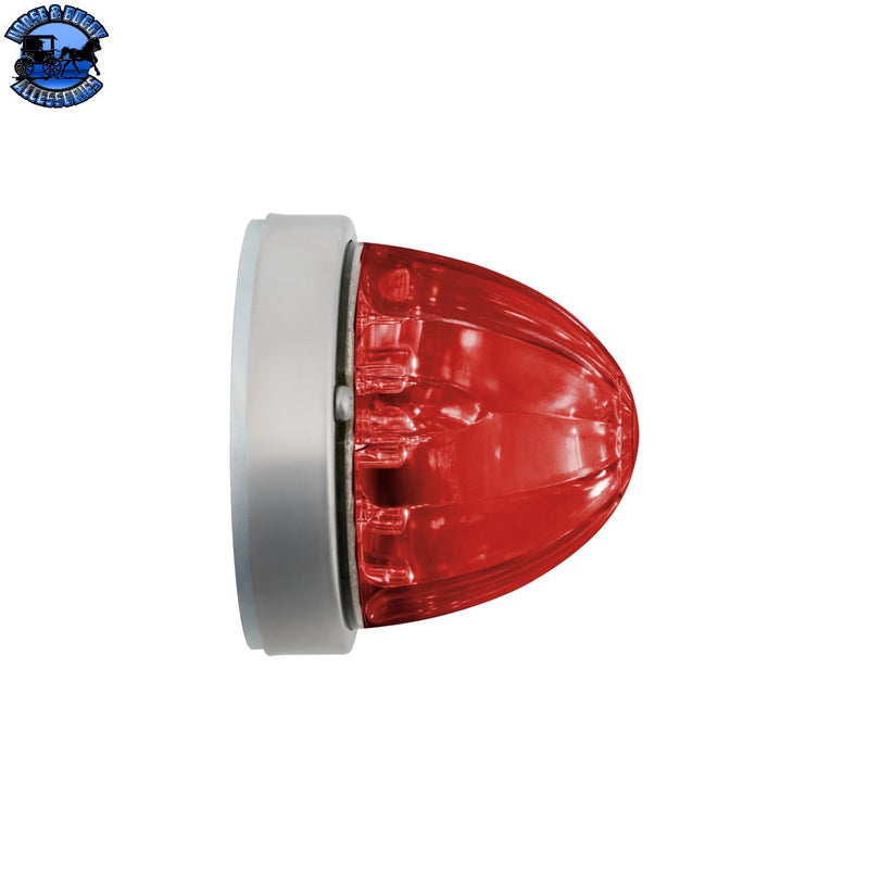 #37901 "with mounting base"17 LED Dual Function Watermelon Flush Mount Kit - Red LED/Red Lens