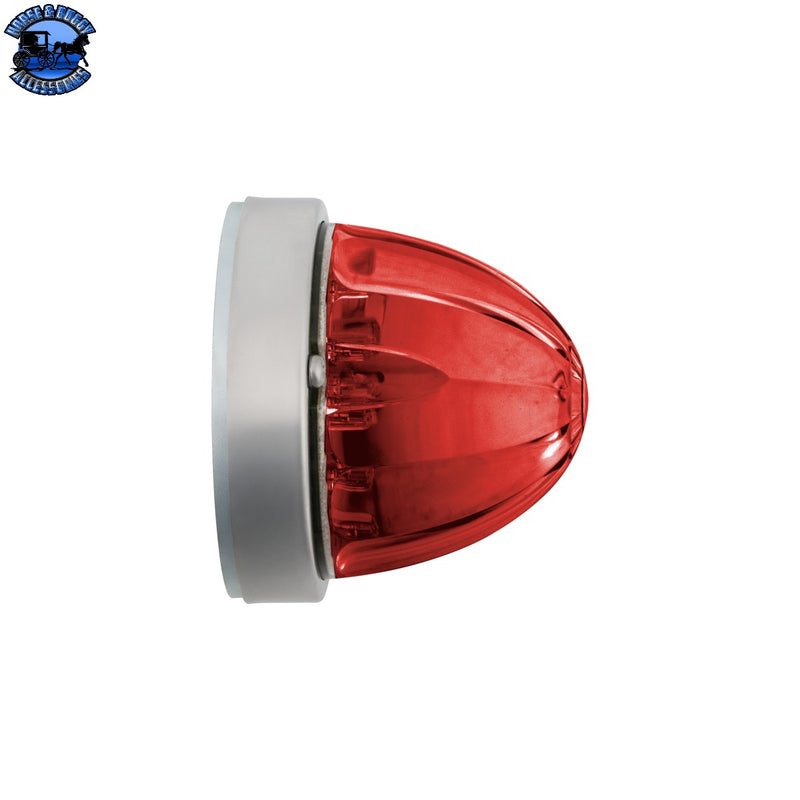 #37901 "with mounting base"17 LED Dual Function Watermelon Flush Mount Kit - Red LED/Red Lens