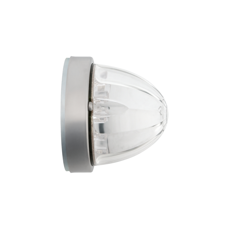 UP-37902 "with mounting base" 17 LED Dual Function Watermelon Flush Mount Kit - Amber LED/Clear Lens