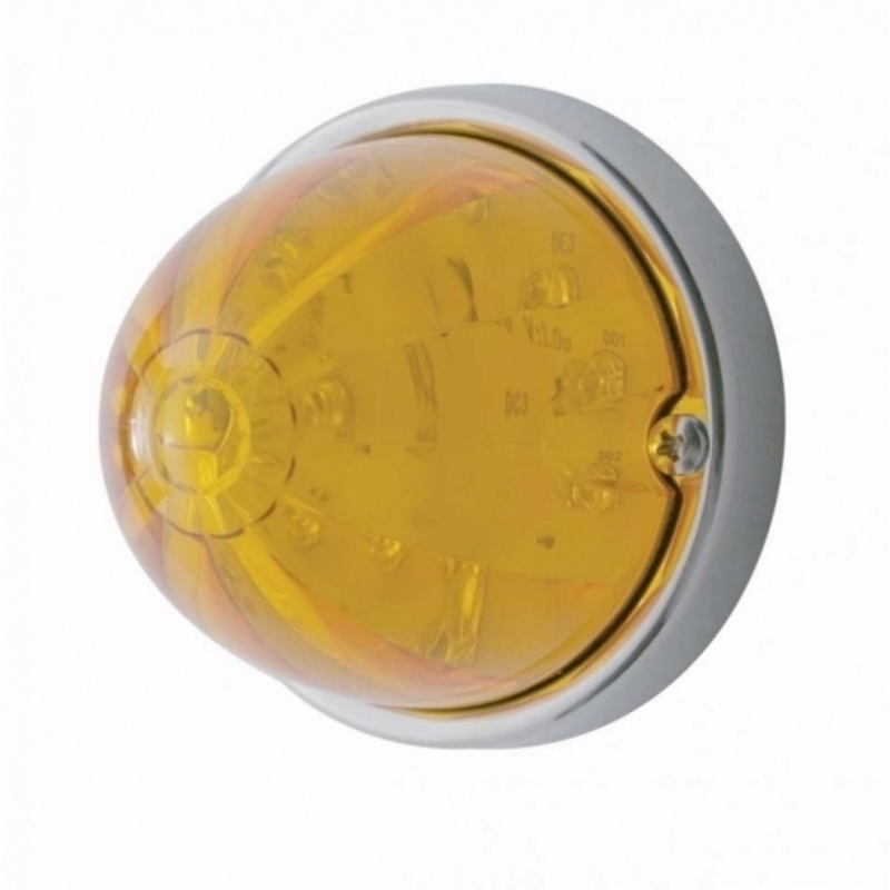 UP-37904 "with mounting base" 17 LED Watermelon Flush Mount Kit - Amber LED/Amber Lens