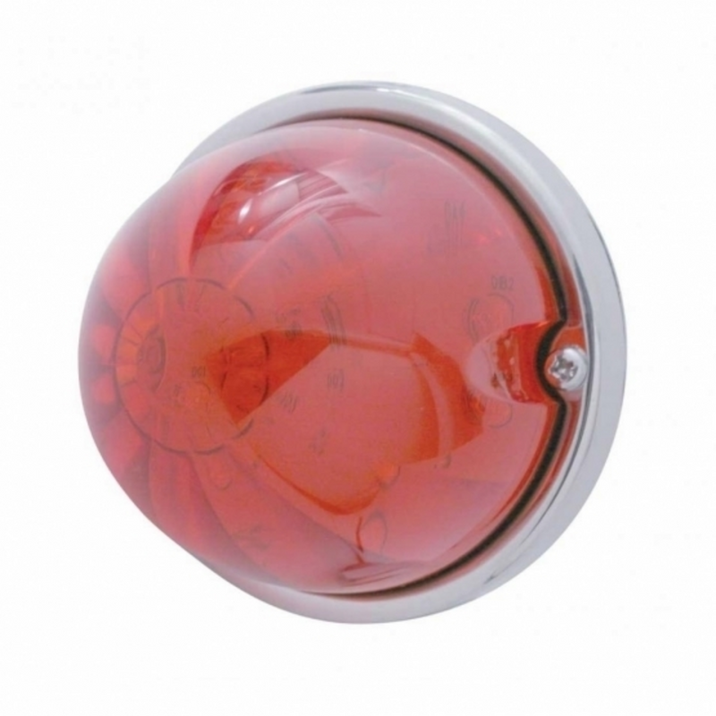 UP-37905 "with mounting base" 17 LED Watermelon Flush Mount Kit - Red LED/Red Lens