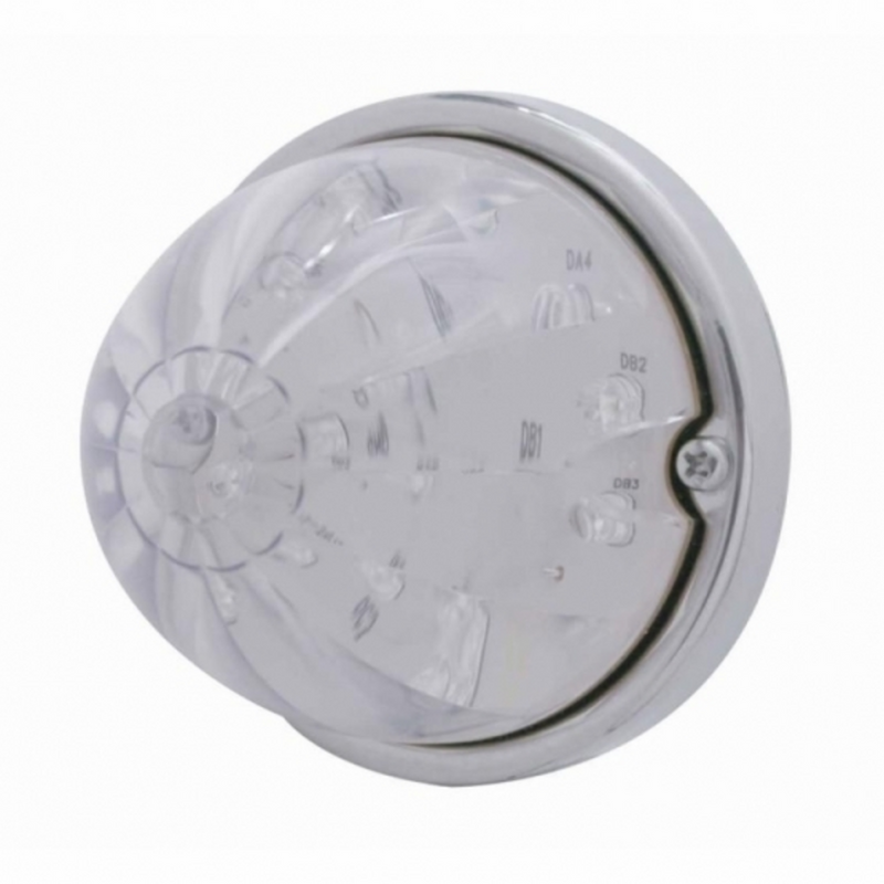 UP-37907 "with mounting base" 17 LED Watermelon Flush Mount Kit - Red LED/Clear Lens