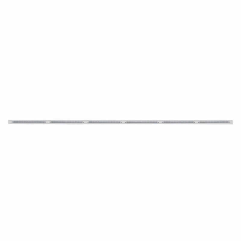 79-1/2" Stainless Bumper Light Bracket With 6X 19 LED 12" Light Bars - Amber LED/Clear Lens