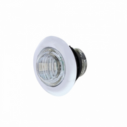 UP-37969 3 LED Dual Function 3/4" Mini Light With Bezel (Clearance/Marker) - Amber LED/Clear Lens