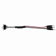 UP-37969 3 LED Dual Function 3/4" Mini Light With Bezel (Clearance/Marker) - Amber LED/Clear Lens