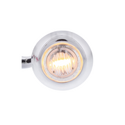 UP-37969 3 LED Dual Function 3/4" Mini Light With Bezel (Clearance/Marker) - Amber LED/Clear Lens