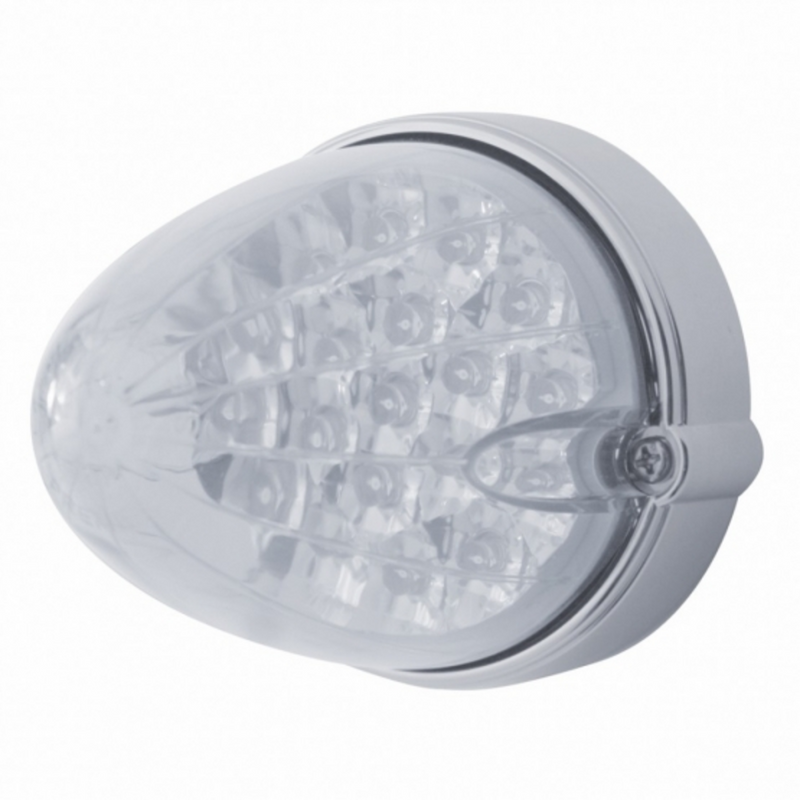 Kit de montaje empotrado Grakon 1000 con reflector de 19 LED - LED ámbar/lente transparente