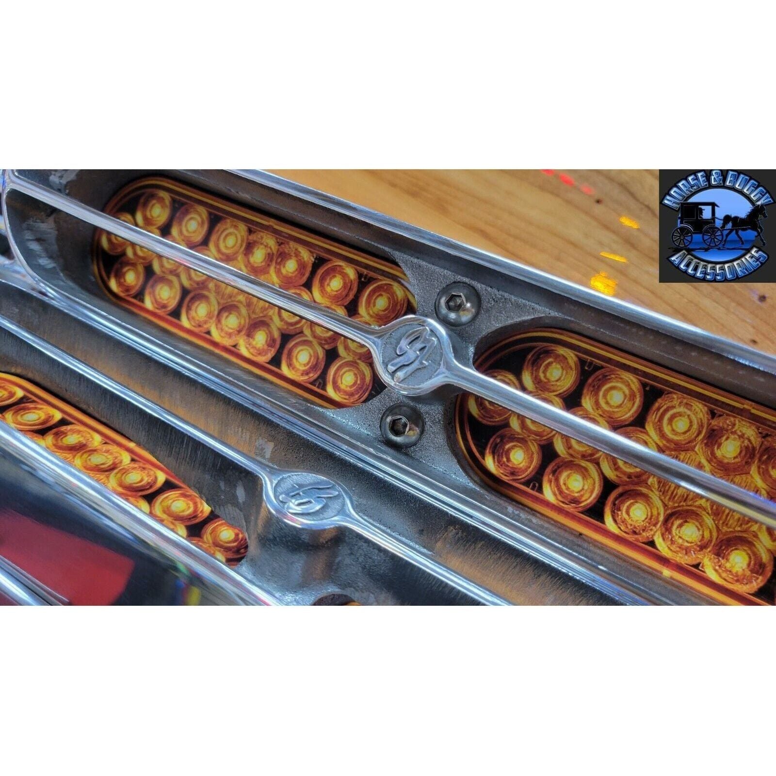 Peterbilt 379 359 front jj fender bracket polished aluminum USA