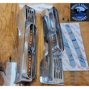 Peterbilt 389/388 front jj fender bracket polished aluminum USA made #009-02-389 PETERBILT Dim Gray