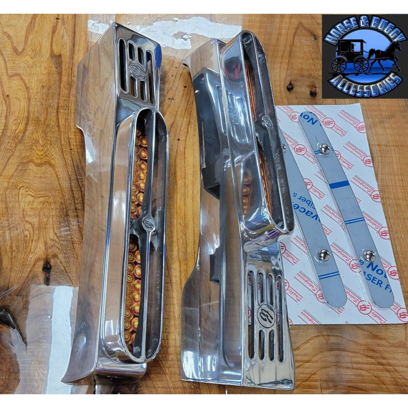 Peterbilt 389/388 front jj fender bracket polished aluminum USA made #009-02-389 PETERBILT Dim Gray