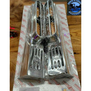 Peterbilt 389/388 front jj fender bracket polished aluminum USA made #009-02-389 PETERBILT Dim Gray