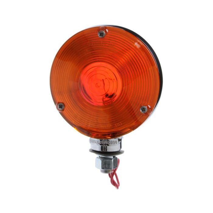3802 DOUBLE FACE  DIE CAST, PEDESTAL ONE WIRE LAMP W/CHROME HSNG