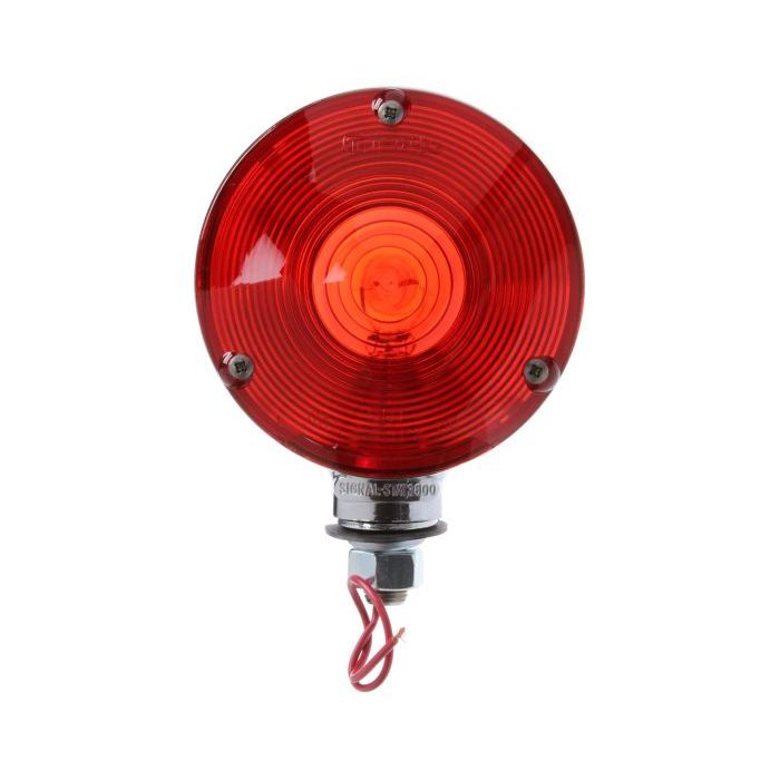 3802 DOUBLE FACE  DIE CAST, PEDESTAL ONE WIRE LAMP W/CHROME HSNG