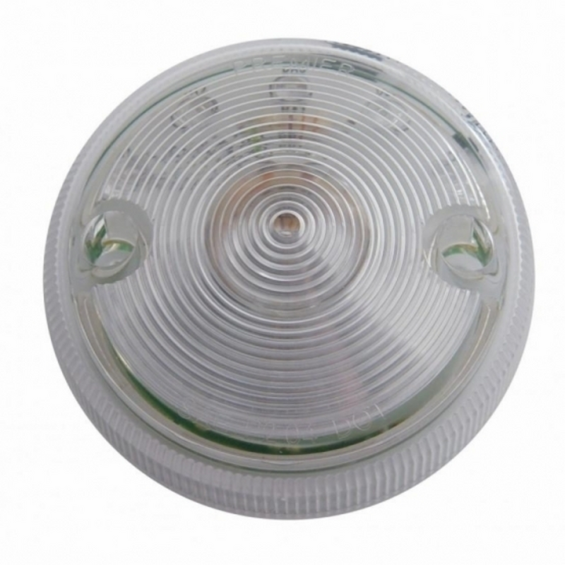 Luz de una sola cara de 15 LED de 3" únicamente - LED rojo/lente transparente (a granel)