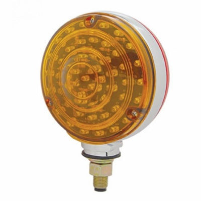 Sienna UP-38113 88 LED Single Stud Double Face Turn Signal Light - Amber & Red LED/Amber & Red Lens