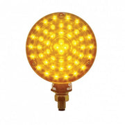 UP-38113 88 LED Single Stud Double Face Turn Signal Light - Amber & Red LED/Amber & Red Lens Goldenrod