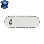 35 LED 6" Oval Sequential Turn Signal Light - Amber LED/Amber Lens Light Gray