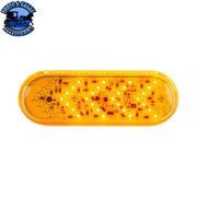 36 LED 6" Oval Sequential Turn Signal Light - Amber LED/Amber Lens (Bulk) Orange