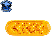 36 LED 6" Oval Sequential Turn Signal Light - Amber LED/Amber Lens (Bulk) Orange