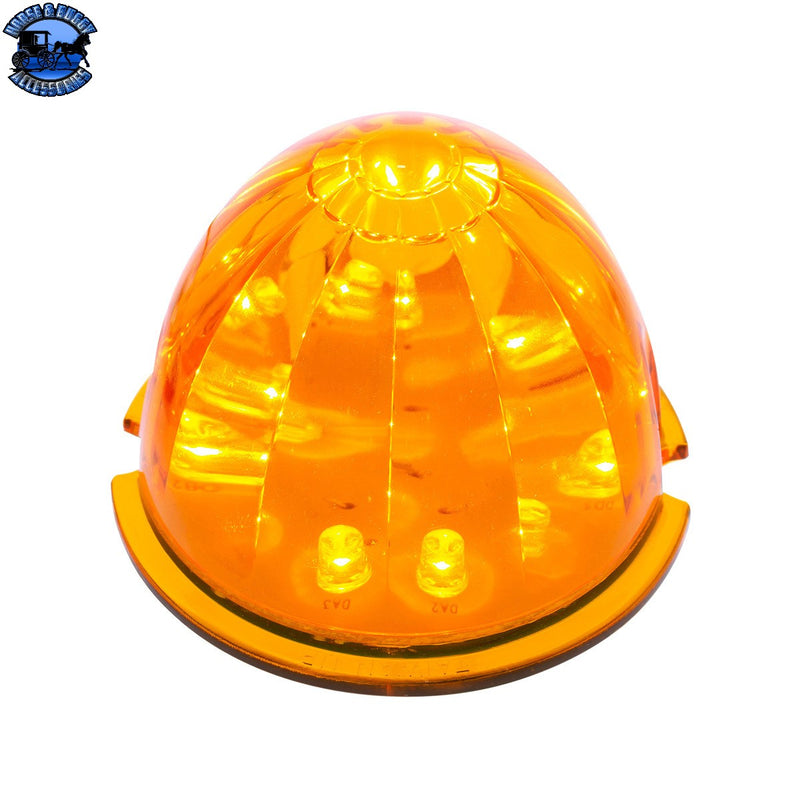 UP-38152B 17 LED Watermelon Cab Light - Amber LED/Amber Lens (Bulk)