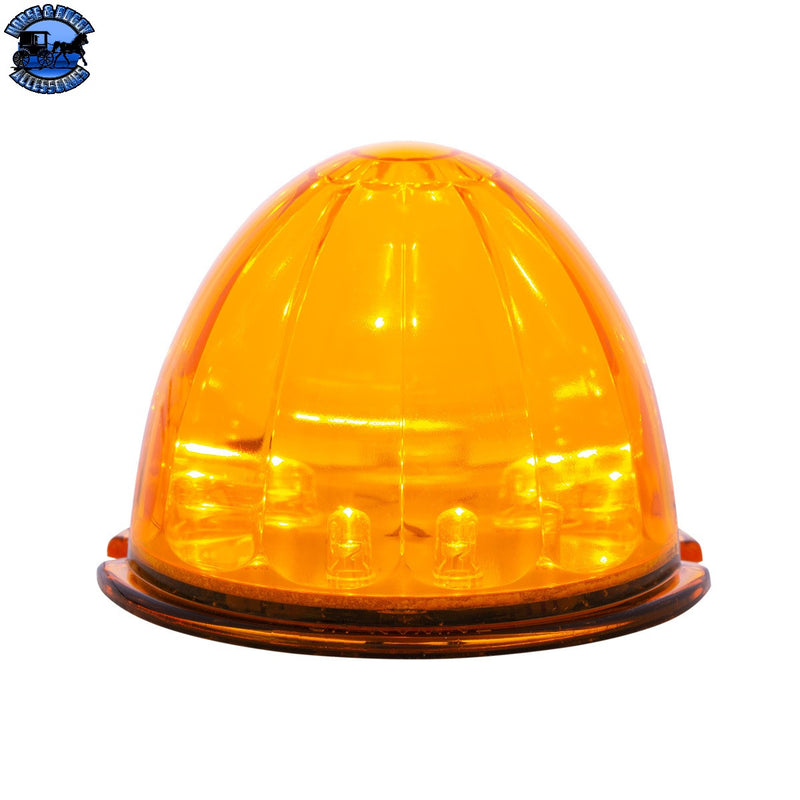 UP-38152B 17 LED Watermelon Cab Light - Amber LED/Amber Lens (Bulk)