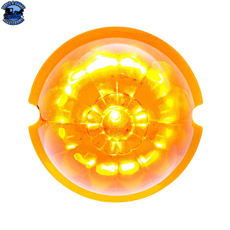 UP-38152B 17 LED Watermelon Cab Light - Amber LED/Amber Lens (Bulk)