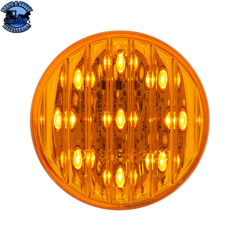 UP-38170 9 LED 2" Round Light (Clearance/Marker) - Amber LED/Amber Lens