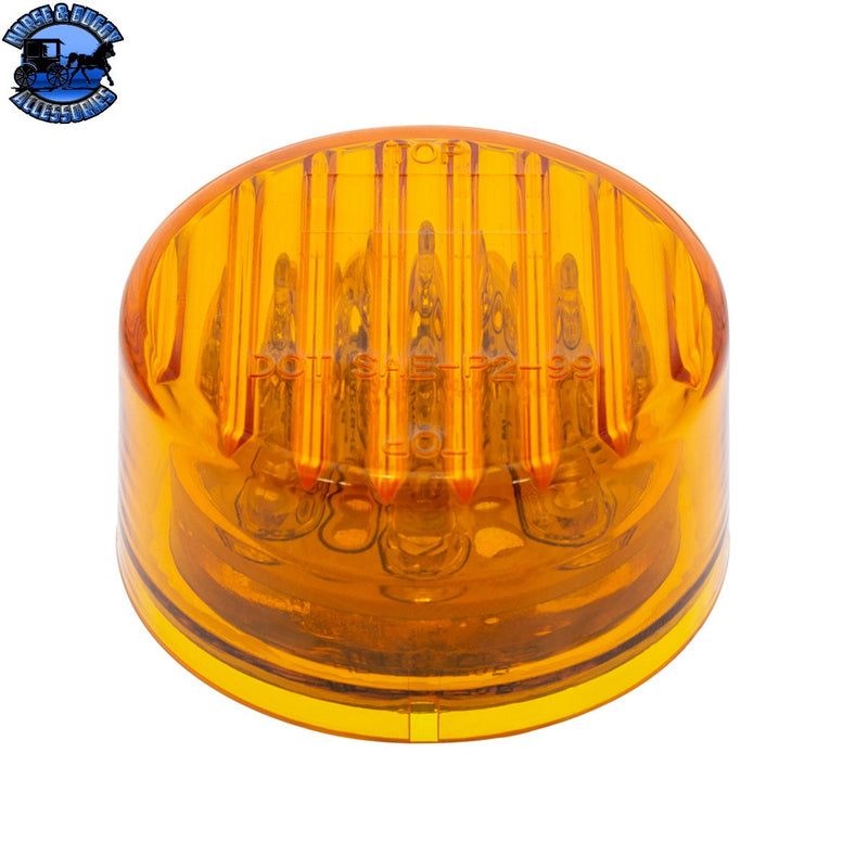 UP-38170 9 LED 2" Round Light (Clearance/Marker) - Amber LED/Amber Lens