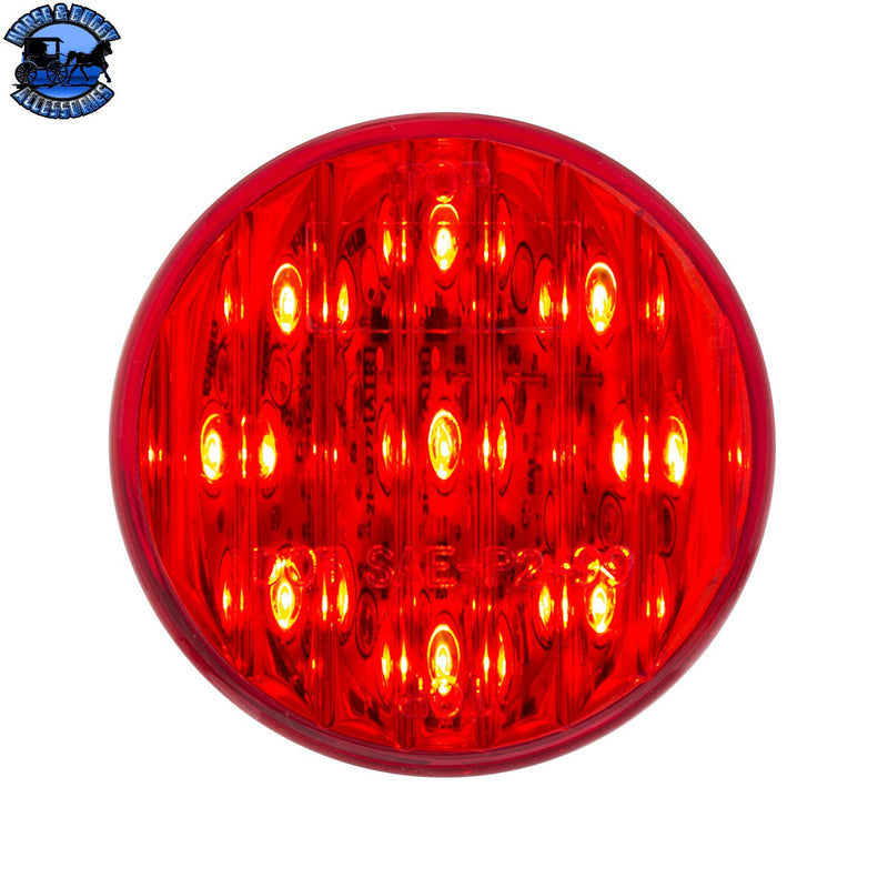 9 LED 2" Round Light Kit (Clearance/Marker) - Red LED/Red Lens