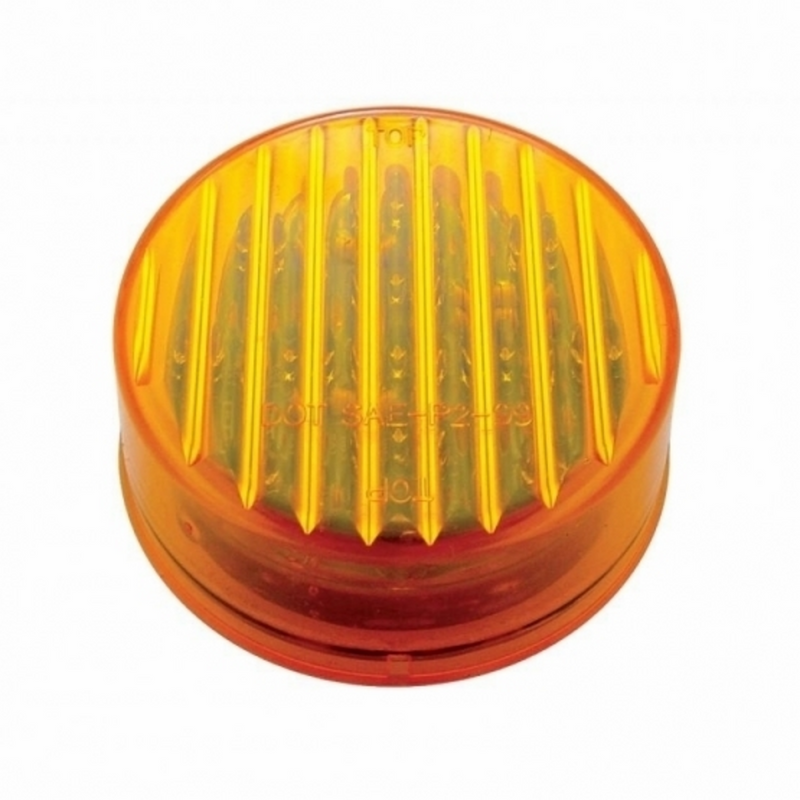 UP-38176 13 LED 2-1/2" Round Light (Clearance/Marker) - Amber LED/Amber Lens