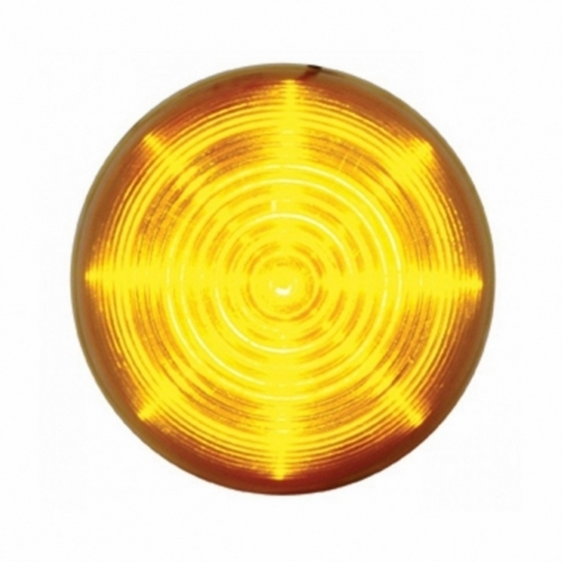 UP-38178 13 LED 2-1/2" Round Beehive Light (Clearance/Marker) - Amber LED/Amber Lens