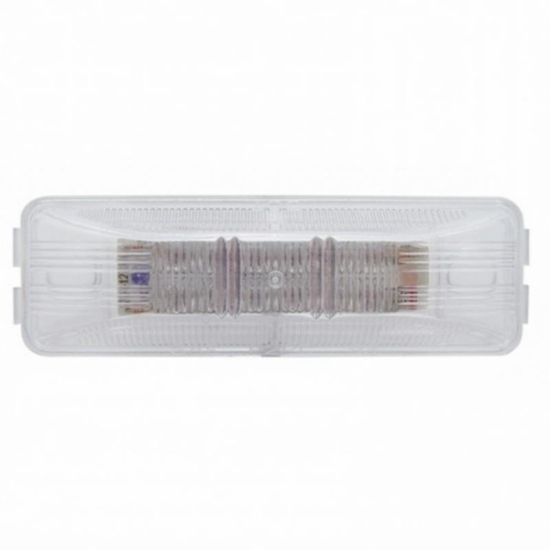 UP-38212 12 LED Rectangular Light (Clearance/Marker) - Amber LED/Clear Lens
