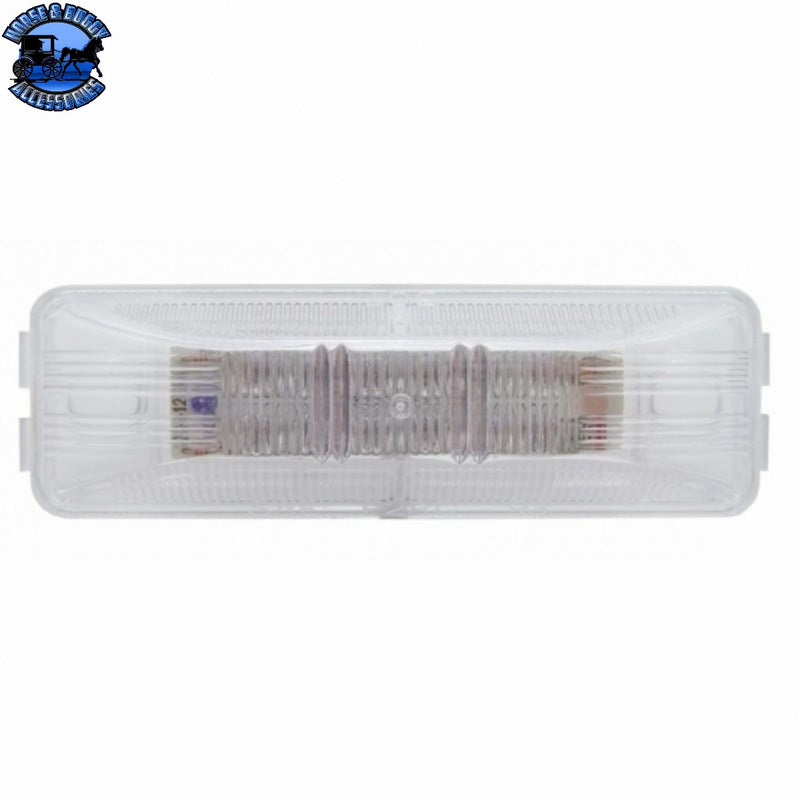 UP-38213 12 LED Rectangular Light (Clearance/Marker) - Red LED/Clear Lens