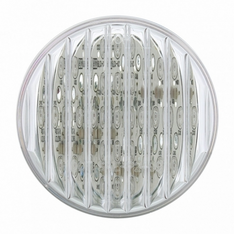 UP-38365 13 LED 2-1/2" Round Light (Clearance/Marker) - Red LED/Clear Lens