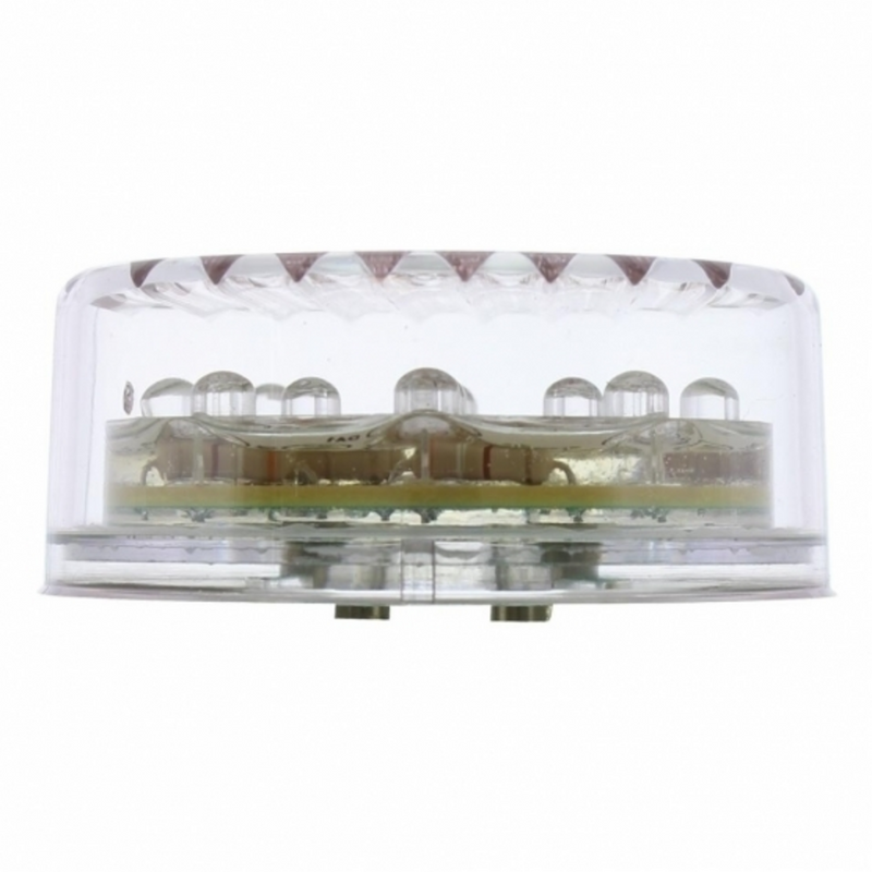 UP-38365 13 LED 2-1/2" Round Light (Clearance/Marker) - Red LED/Clear Lens