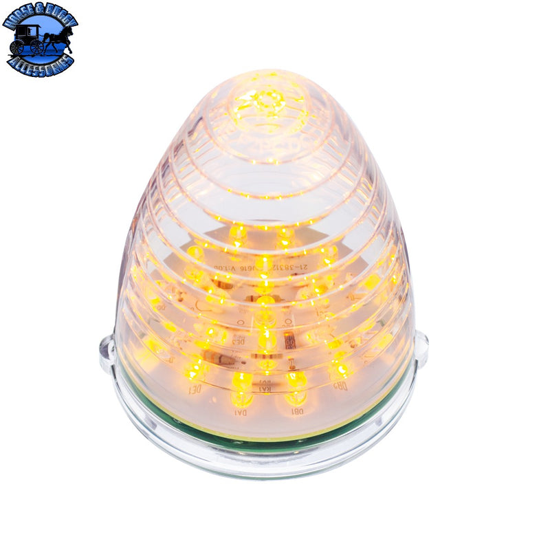 UP-38461 19 LED Beehive Grakon 1000 Cab Light - Amber LED/Clear Lens