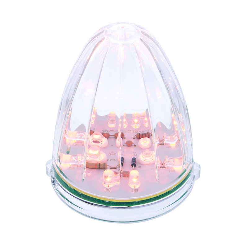 UP-38462 19 LED Watermelon Grakon 1000 Cab Light - Amber LED/Clear Lens