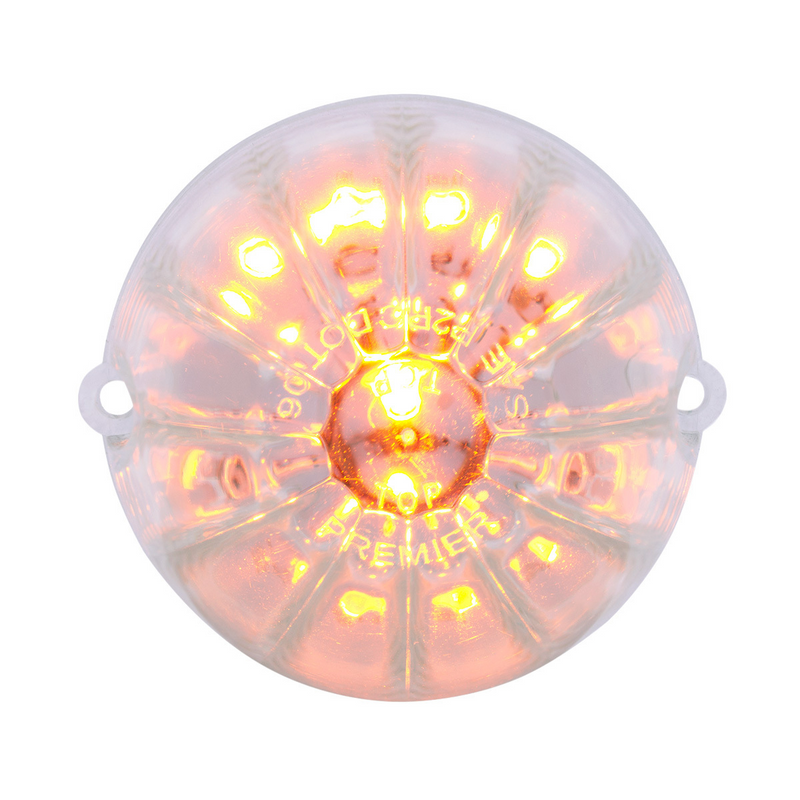 UP-38462 19 LED Watermelon Grakon 1000 Cab Light - Amber LED/Clear Lens