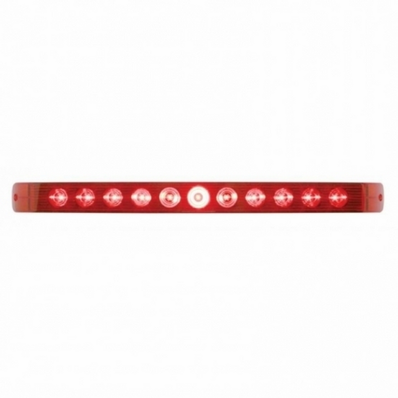 Barra de luces de 11 LED de 17" solamente (freno, giro y cola) - LED rojo/lente roja (a granel)